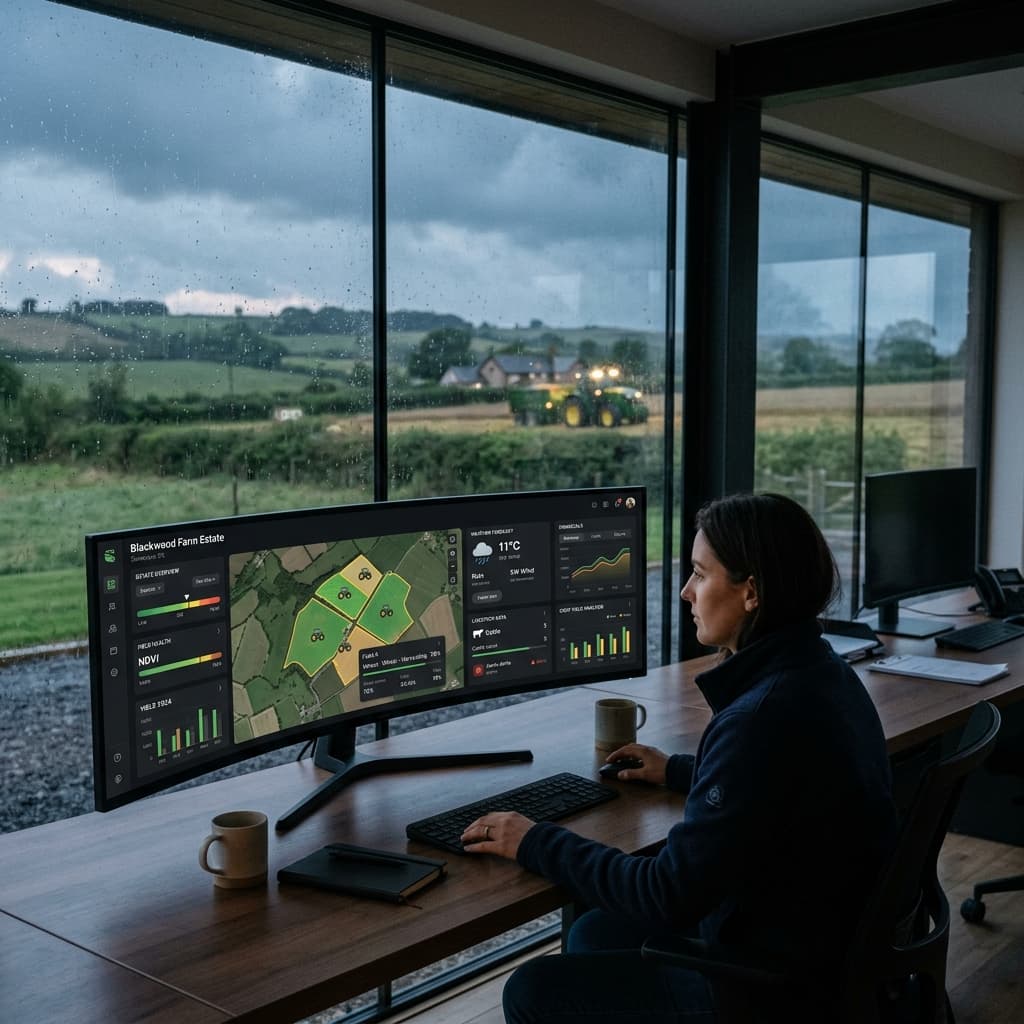 Features dashboard mockup